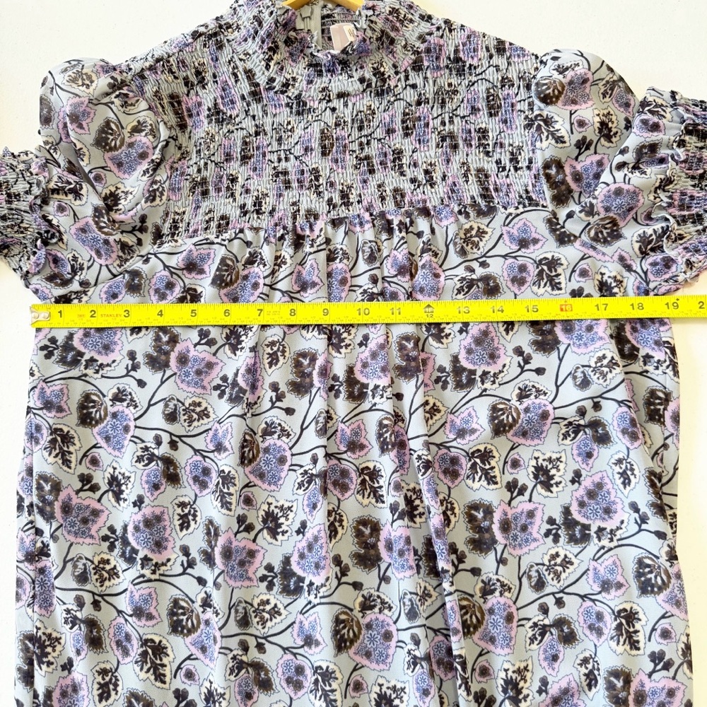 cinq a sept Drew Stephanie Floral Smocked Tiered Dress 6 - Picture 9 of 14